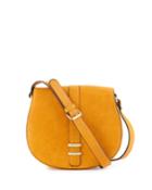 Neiman Marcus Saddle Crossbody Bag, Saffron, Women's,