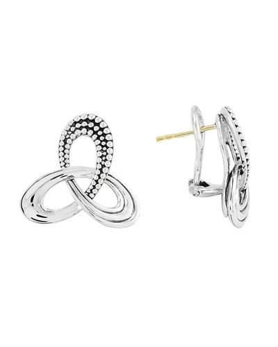 Pirouette Caviar Triple-knot Earrings