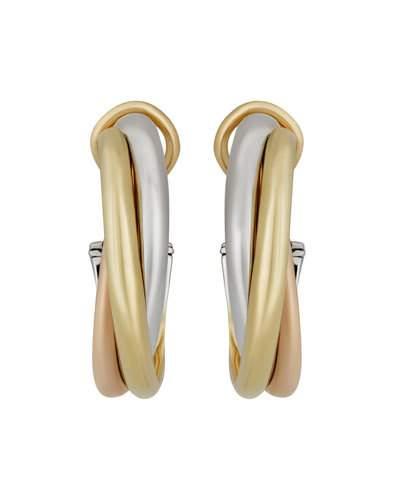 18k Trinity De Cartier Hoop Earrings