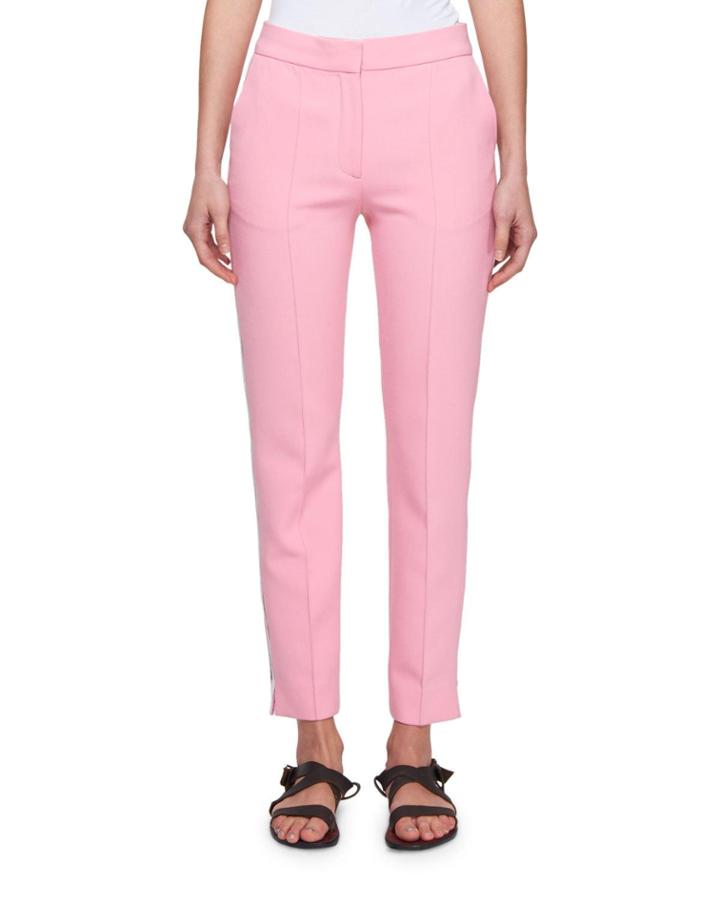 Slim Straight-leg Wool-blend Pants With