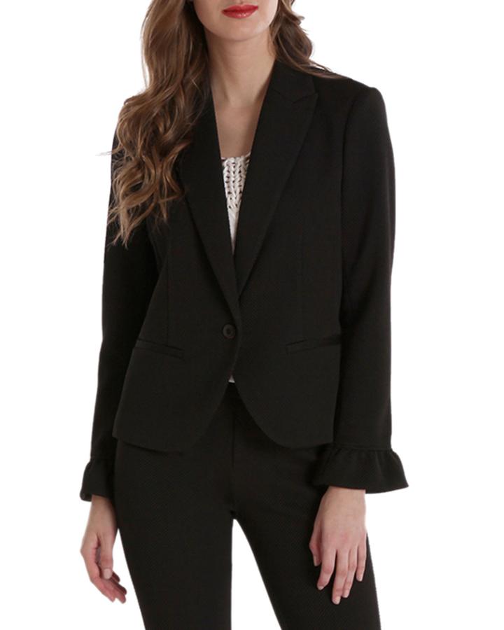 Mia Flounce-sleeve Jacket