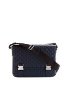 Guccissima Leather Messenger Bag, Navy
