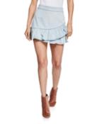 Tiered Ruffle Denim