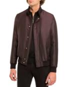 Degrade Silk Blouson Jacket