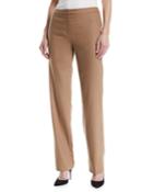 Tobata Straight-leg Flannel Wool-blend Pants