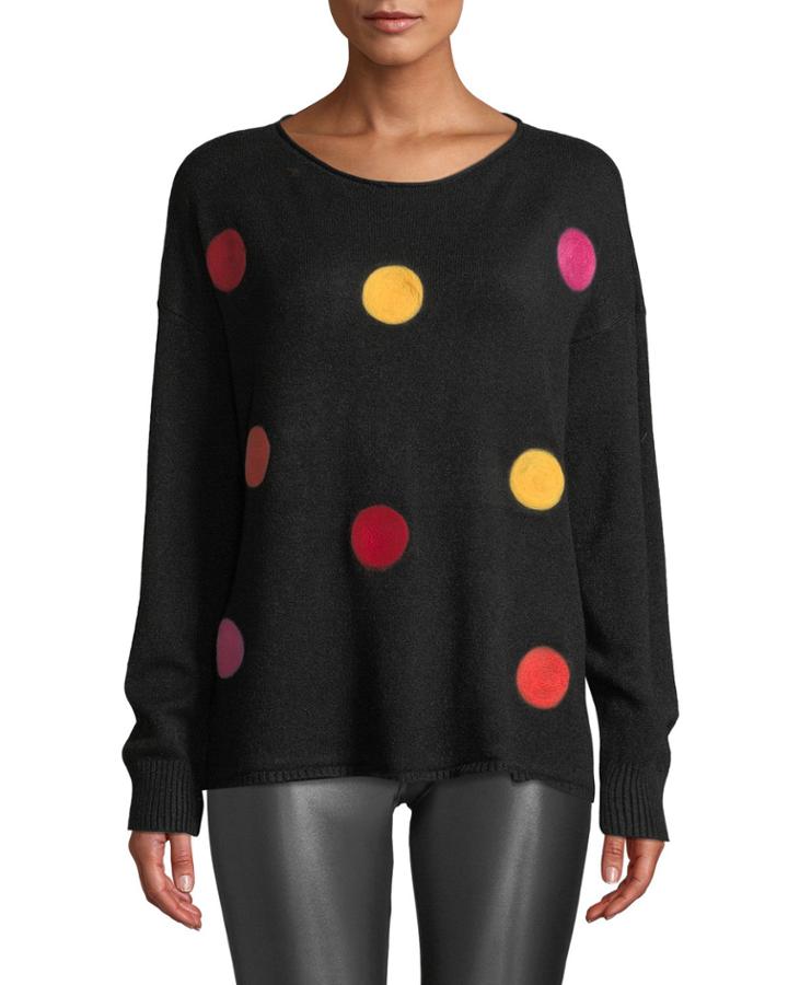Polka-dot Crew-neck