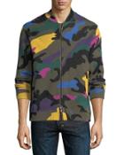 Colorful Camo Zip-up Jacket