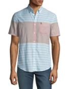 Men's Engineered-stripe Short-sleeve