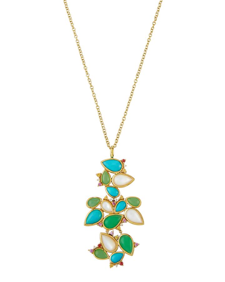 18k Prisma Large Cluster Chandelier Pendant In Portofino