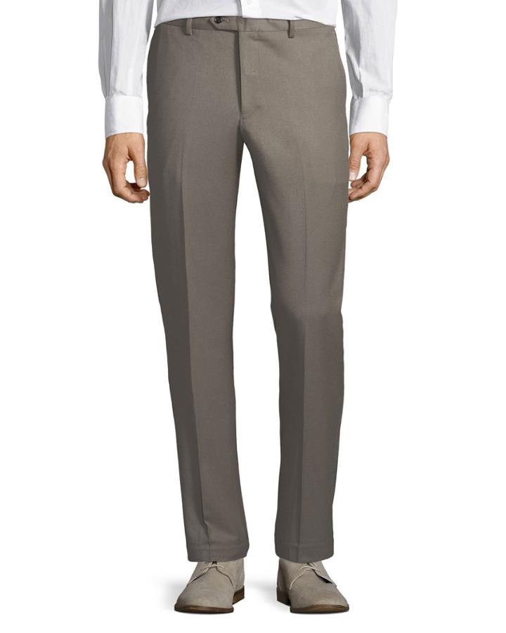 Men's Cavalry Stretch Straight-leg Pants, Khaki