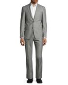 Sharkskin Two-button Wool Two-piece