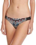 Side-tab Printed Hipster Swim Bottom,