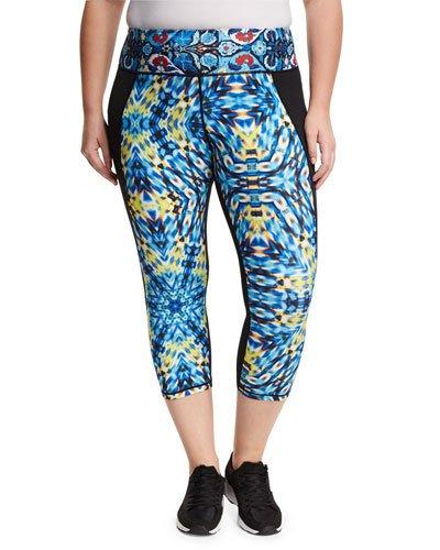 Mayan Ikat Performance Capri Leggings,