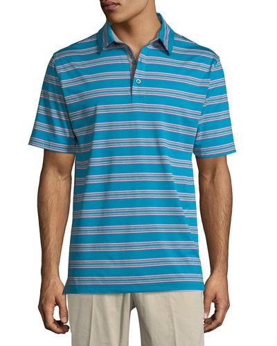 Xh20 Wren Heather Striped Polo