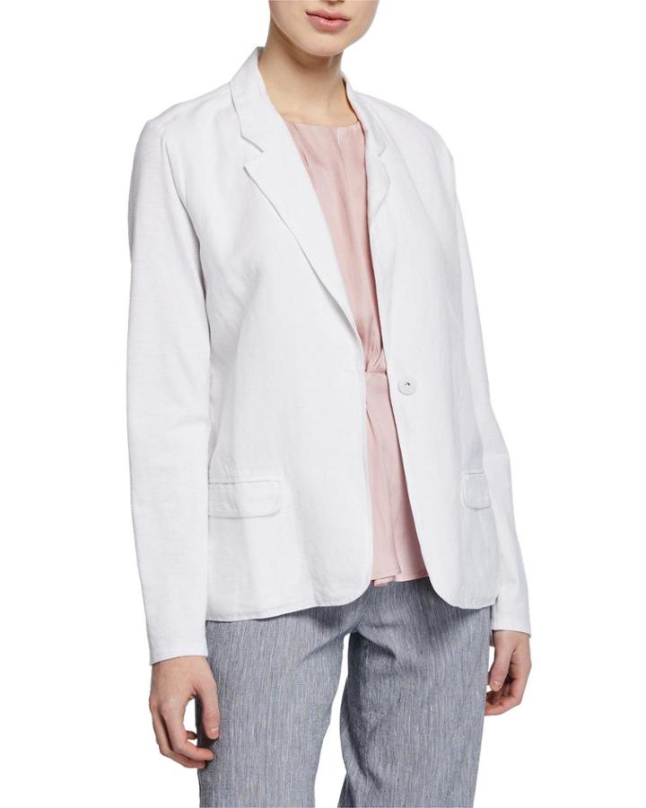 Petite Front Runner One-button Blazer
