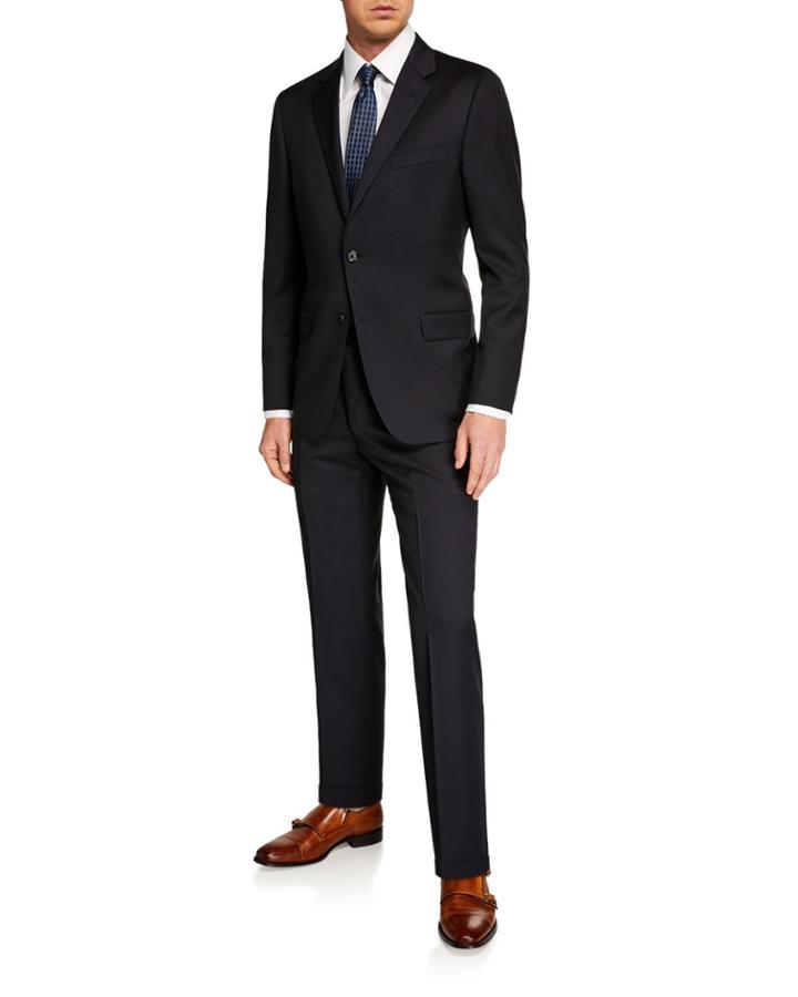 Men's Two-piece Solid Wool