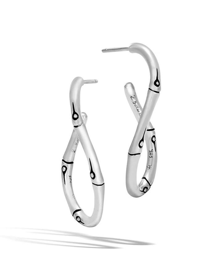 Bamboo Twisted Hoop Earrings