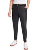 Men's Wool Prince Of Wales Trousers