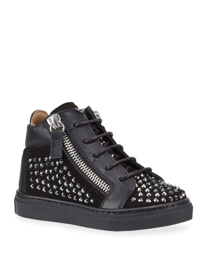 Boy's Studded High-top Sneakers, Baby/toddler