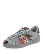 Printed Fabric Lace-up