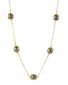 Gurhan Long Lace Mixed-metal Ball-station Necklace, 49.5, Women's,