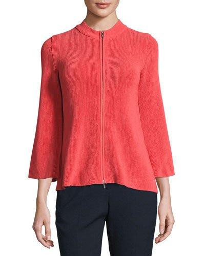 Lisse Trapeze-sleeve Zip Jacket,