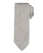 Diamond-check Knit Tie