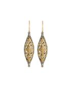 18k Ornate Drop Earrings