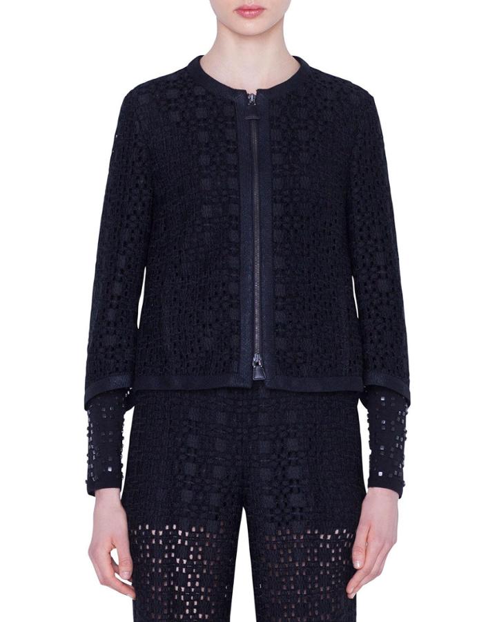 Cinthia Plaid-embroidered Jacket