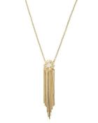 Long 12k Gold-plated Stone Burst Pendant Necklace