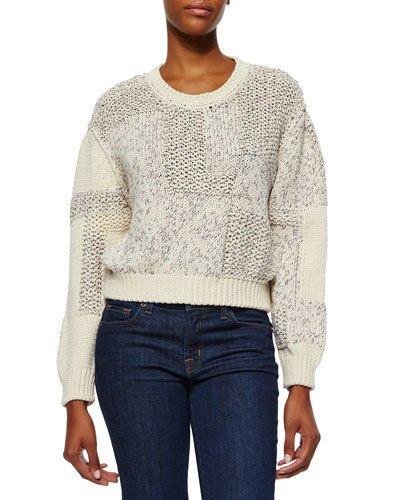 Yoav Mixed-knit Cropped