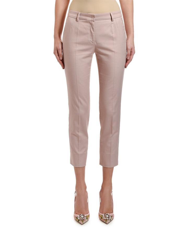 Stretch-cotton Ankle Pants