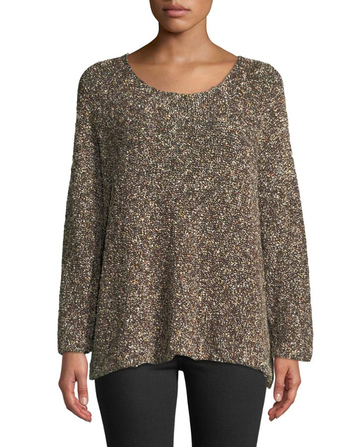 Pebbled-knit Oversized