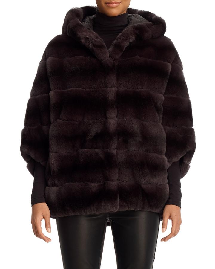 Reversible Rex Rabbit Fur Quilted Down Jacket