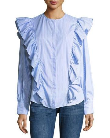 Girl Meets Boy Ruffled Top