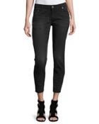 Freebirds Ii Cropped Denim Jeans, Charcoal