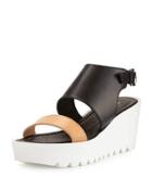 Apria Leather Wedge