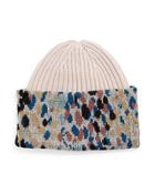 Knit Speckled-cuff Hat