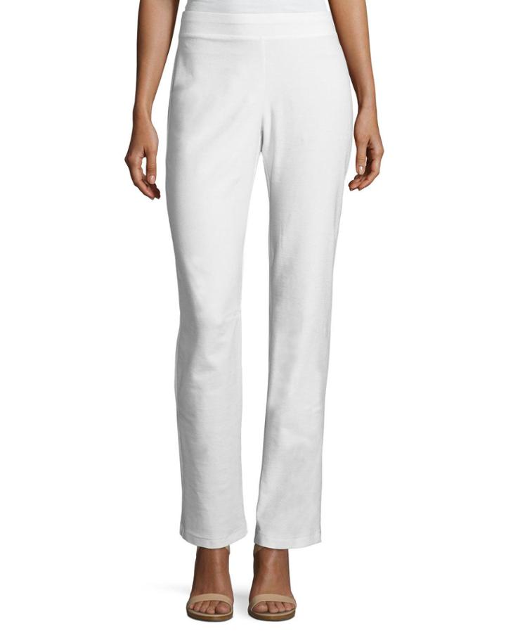 Washable Stretch-crepe Boot-cut Pants