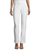 Washable Stretch-crepe Boot-cut Pants