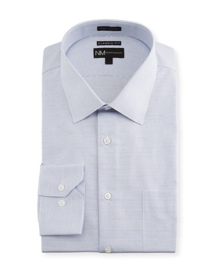 Men's Classic-fit Horizontal Stripe Dobby Dress