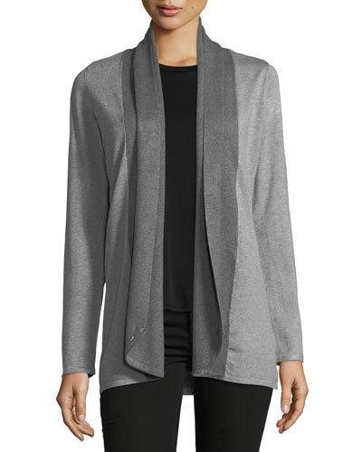 Ribbed-collar Cardigan