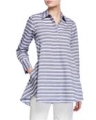 Trapeze Striped Long-sleeve