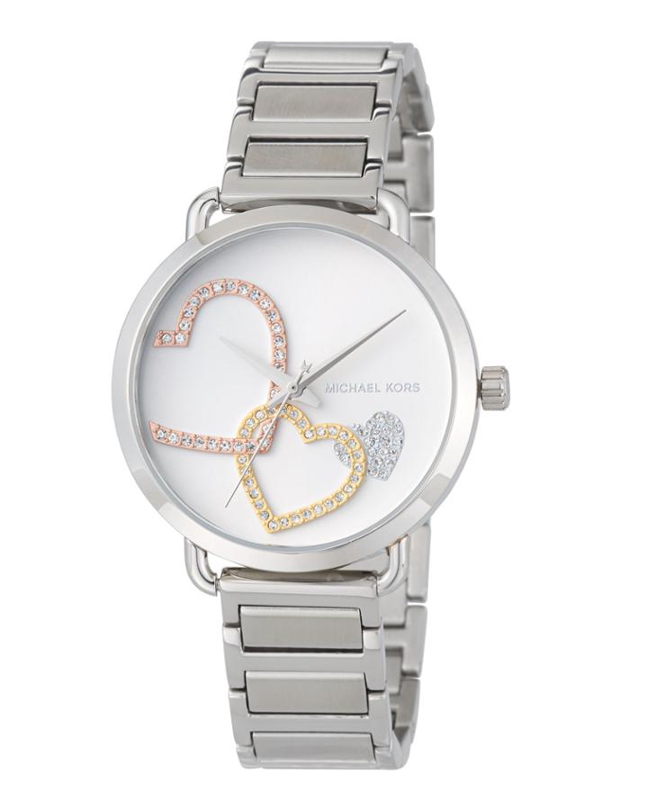 36.5mm Crystal Heart Bracelet Watch