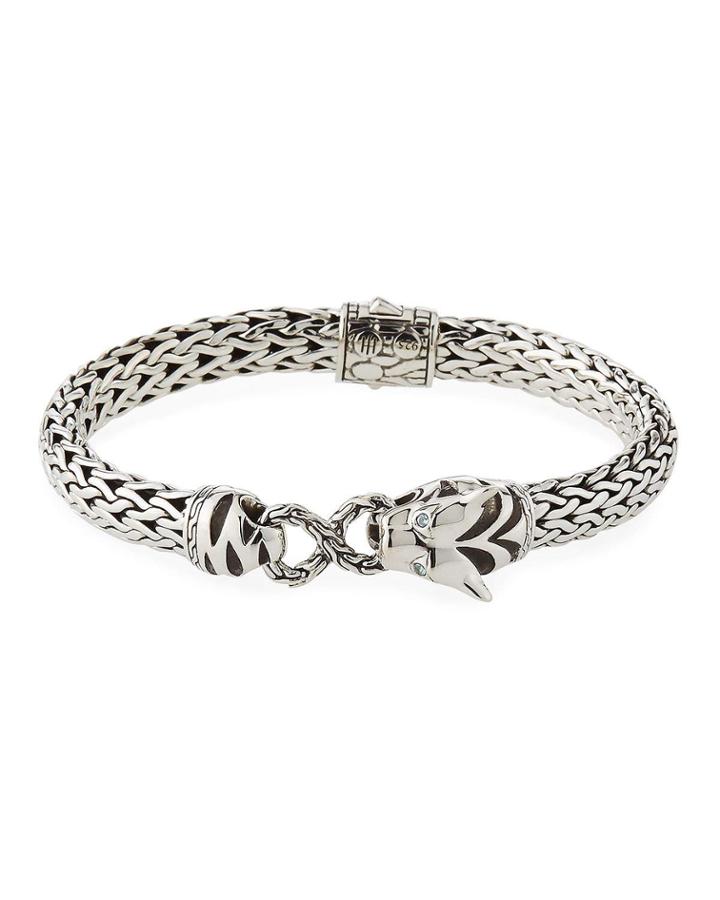 Legends Macan Bracelet W/ Swiss Blue Topaz,