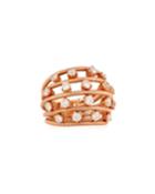 14k Rose Gold Fancy Wire Row