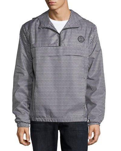 Houndstooth Pullover Wind-resistant Jacket