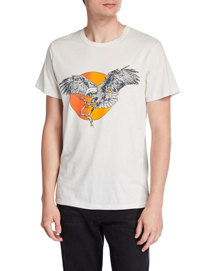 Men's Eagle Graphic Short-sleeve Crewneck T-shirt