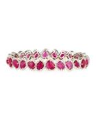 18k Ruby & Diamond Bangle Bracelet