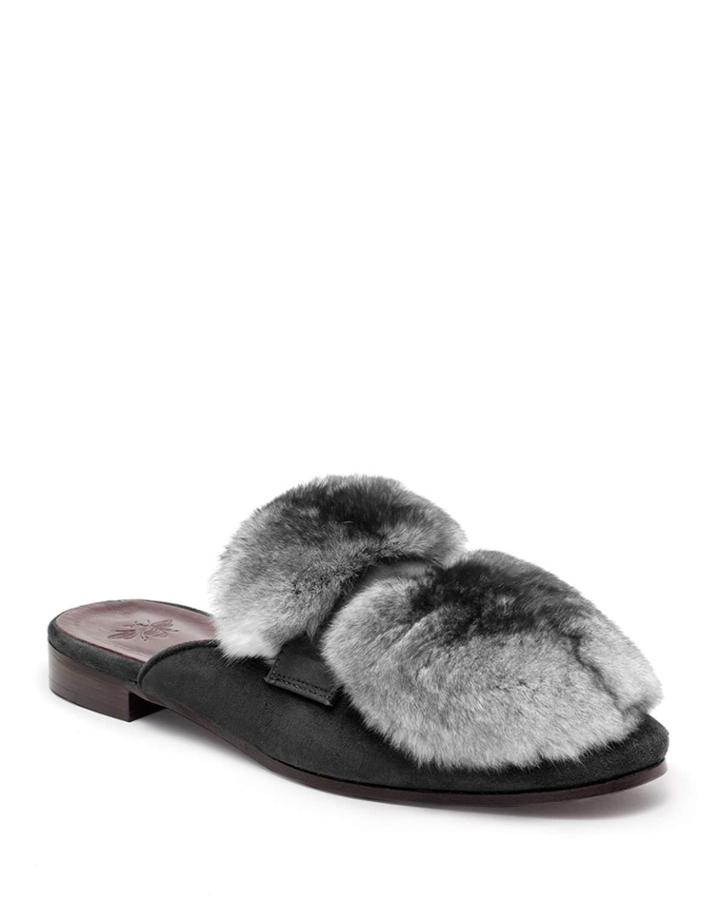 Suede And Chinchilla Fur